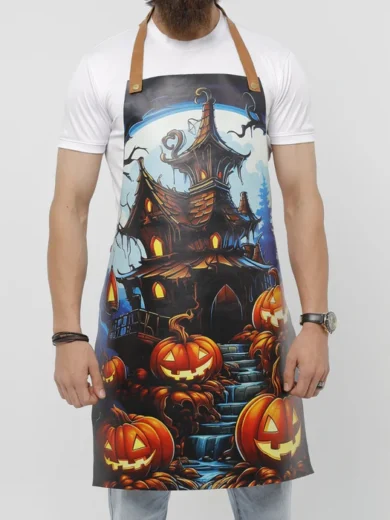 Nightmarish Leather Apron for Halloween
