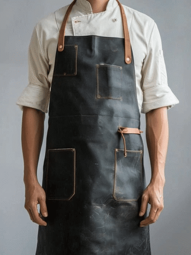 BBQ Savior Leather Grilling Apron