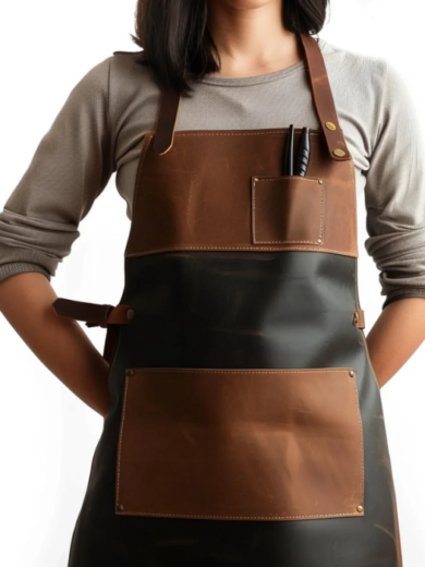 Women Leather Barber Aprons For Hair Salon